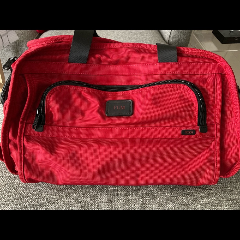 Red gym/weekend bag